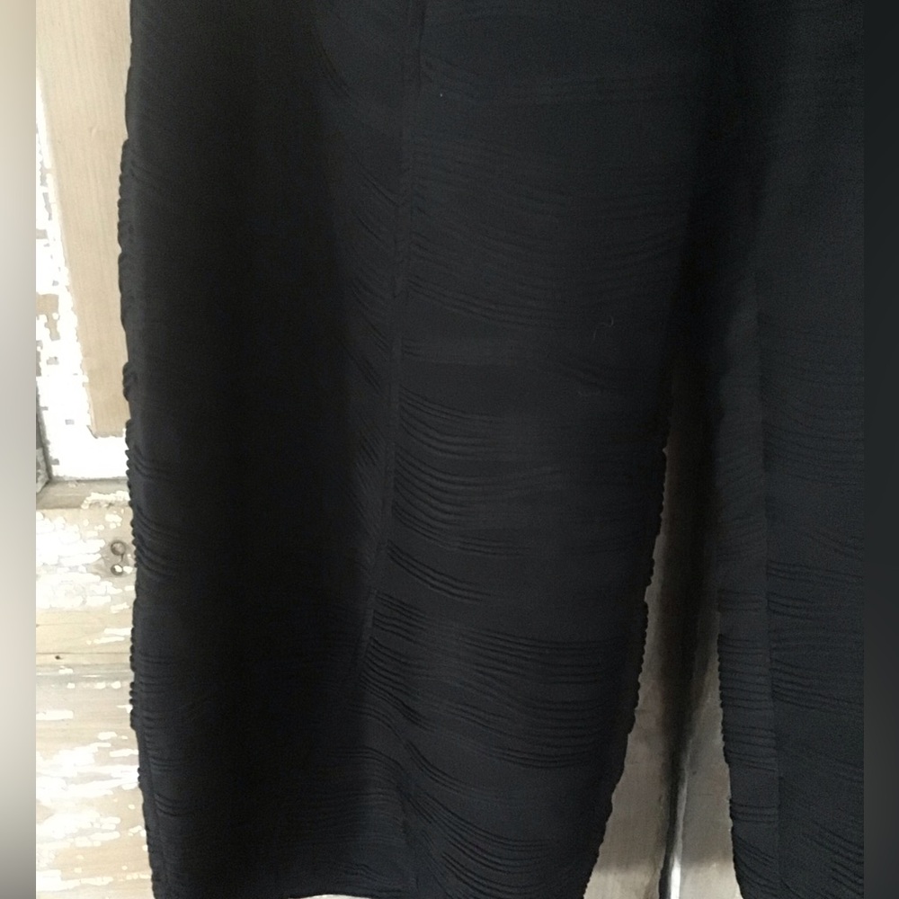 Moon Light Black Lantern Crop Pant Textured Fabric Size Large Pockets - Picture 3 of 10